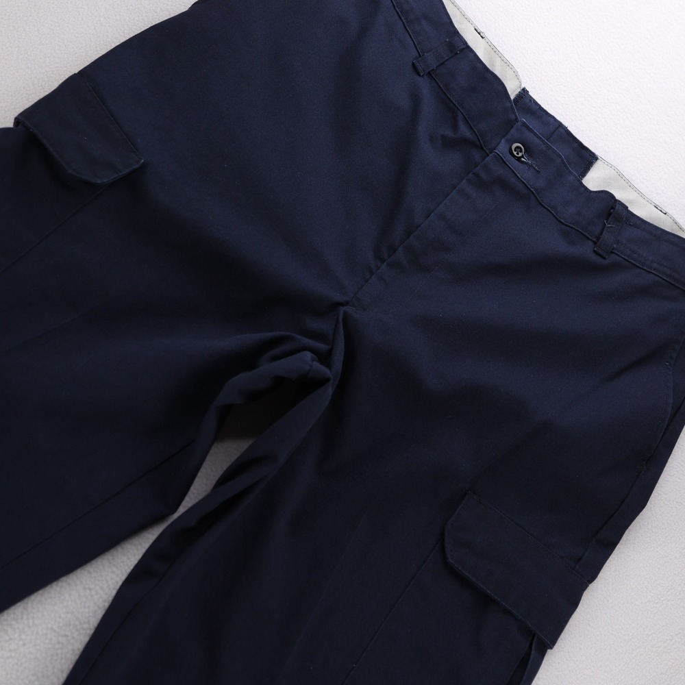 Red Kap Mens Navy Blue Cargo Work Pants PT88NV2 Straight Leg Size 36x32